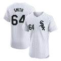 Crovyle C.White Sox #64 Shane Smith Player White Stripe Limited Elite Home Stitched Jerseys