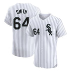Crovyle C.White Sox #64 Shane Smith Player White Stripe Limited Elite Home Stitched Jerseys