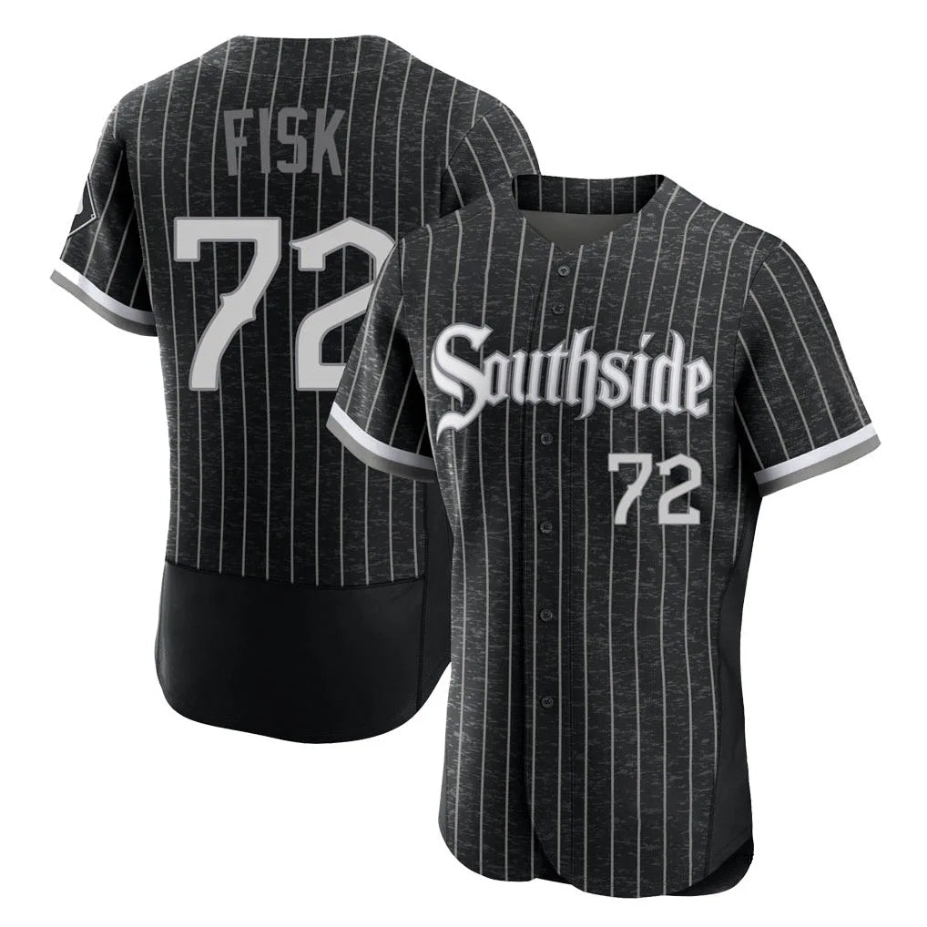 Crovyle C.White Sox #72 Carlton Fisk Player Black City Connect Limited Elite Home Stitched Jerseys