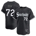 Crovyle C.White Sox #72 Carlton Fisk Player Black City Connect Limited Home Stitched Jerseys