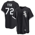 Crovyle C.White Sox #72 Carlton Fisk Player Black Home Game Stitched Jerseys