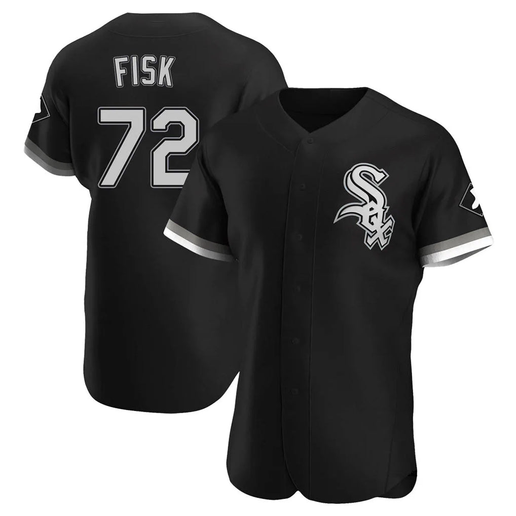 Crovyle C.White Sox #72 Carlton Fisk Player Black Limited Elite Home Stitched Jerseys