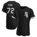 Crovyle C.White Sox #72 Carlton Fisk Player Black Limited Elite Home Stitched Jerseys