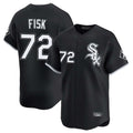 Crovyle C.White Sox #72 Carlton Fisk Player Black Limited Home Stitched Jerseys
