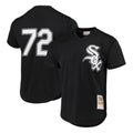 Crovyle C.White Sox #72 Carlton Fisk Player Black Mitchell & Ness Cooperstown Collection Mesh Game Stitched Jerseys