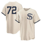 Crovyle C.White Sox #72 Carlton Fisk Player Cream Field of Dreams Home Game Stitched Jerseys