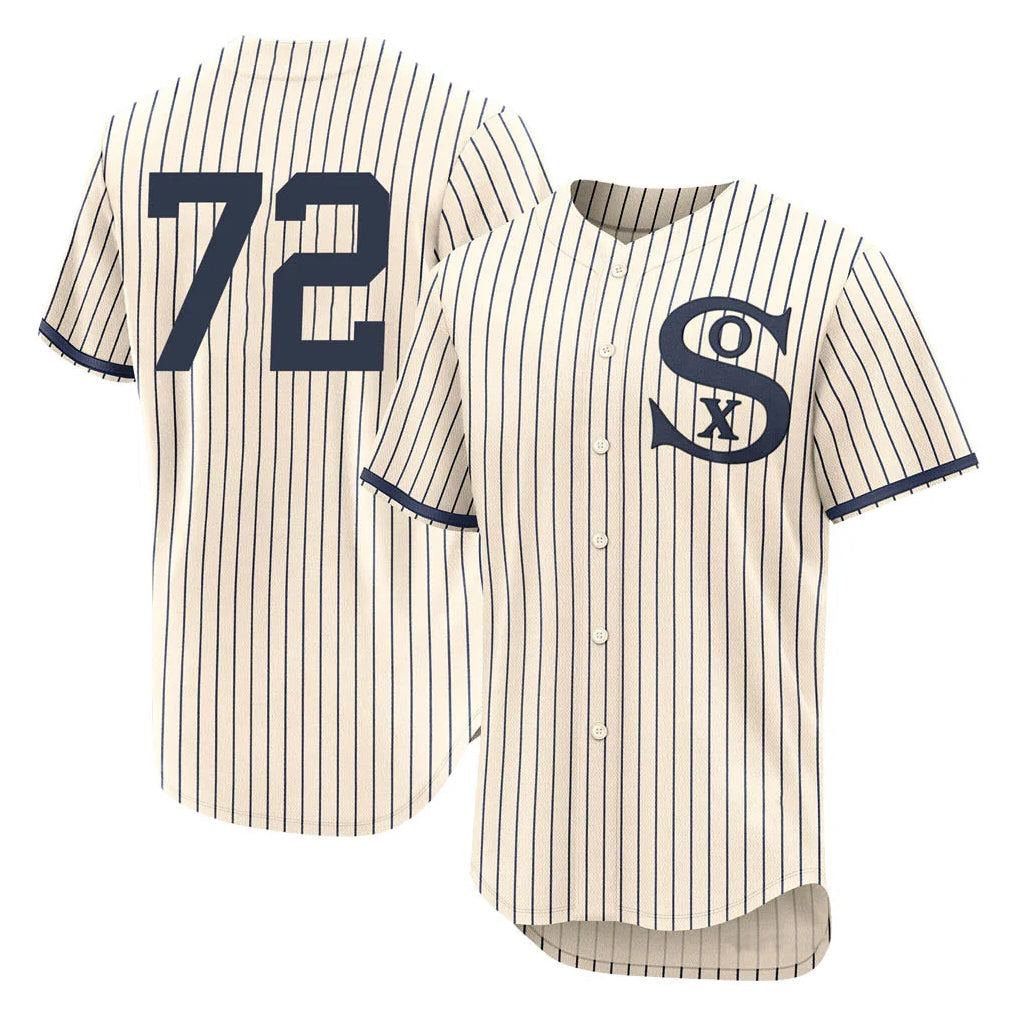 Crovyle C.White Sox #72 Carlton Fisk Player Cream Field of Dreams Limited Elite Home Stitched Jerseys