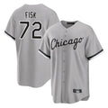 Crovyle C.White Sox #72 Carlton Fisk Player Gray Home Game Stitched Jerseys