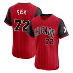 Crovyle C.White Sox #72 Carlton Fisk Player Red City Connect Limited Elite Home Stitched Jerseys