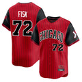 Crovyle C.White Sox #72 Carlton Fisk Player Red City Connect Limited Home Stitched Jerseys