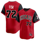 Crovyle C.White Sox #72 Carlton Fisk Player Red City Connect Limited Home Stitched Jerseys