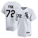 Crovyle C.White Sox #72 Carlton Fisk Player White Stripe Limited Home Stitched Jerseys