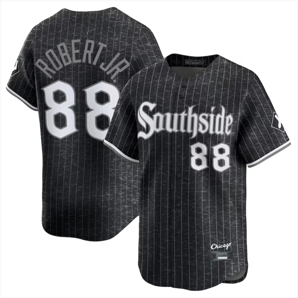 Crovyle C.White Sox #88 Luis Robert Jr Player Black City Connect Limited Home Stitched Jerseys