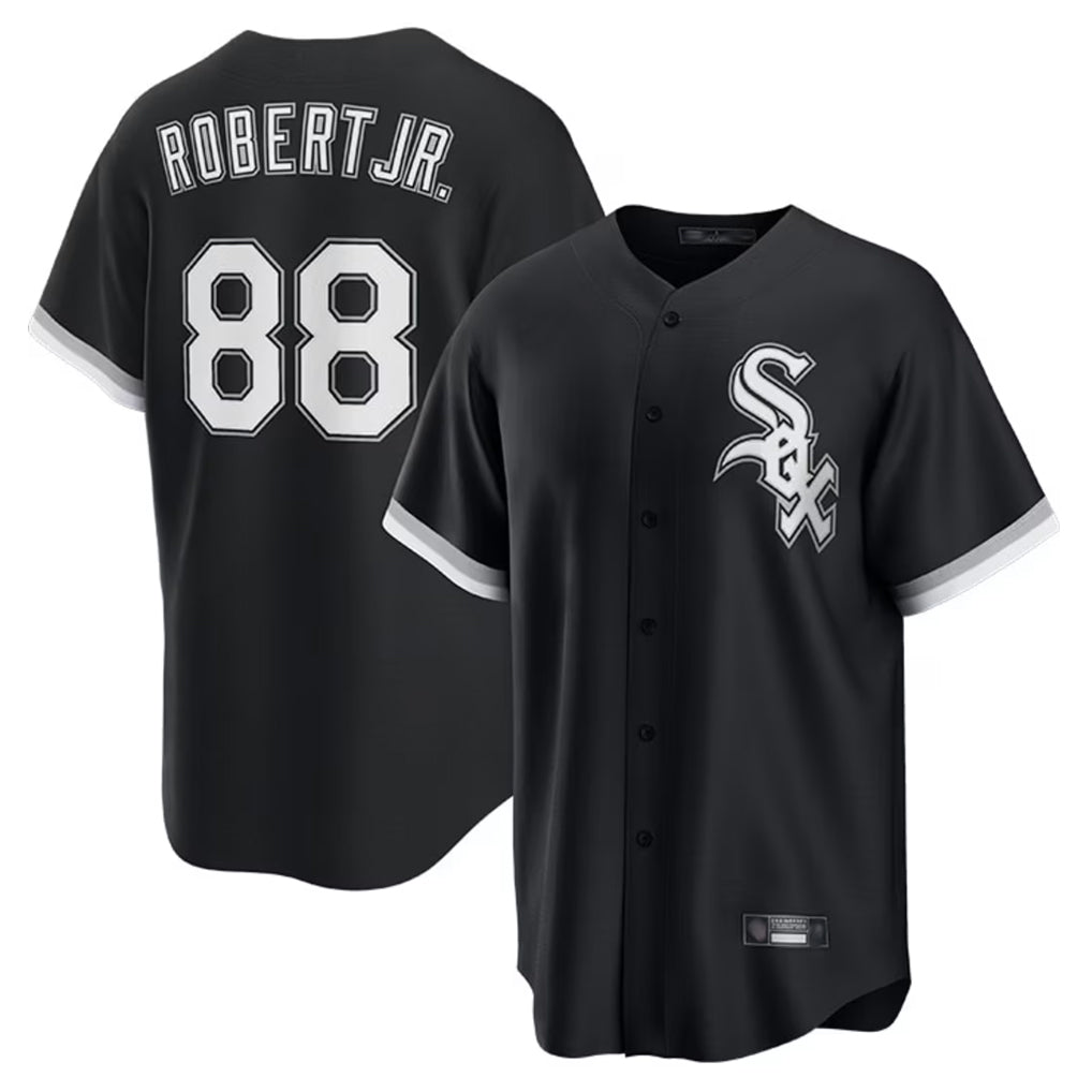 Crovyle C.White Sox #88 Luis Robert Jr Player Black Home Game Stitched Jerseys