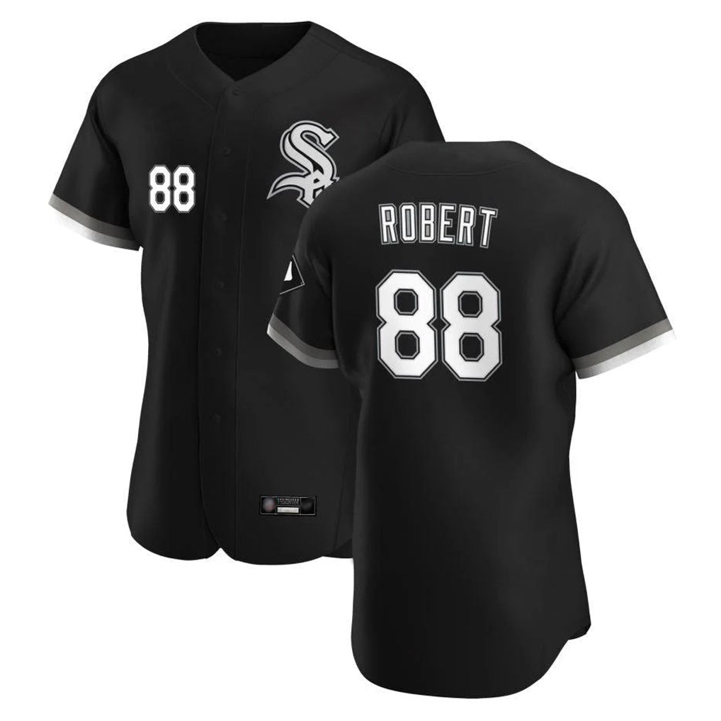 Crovyle C.White Sox #88 Luis Robert Jr Player Black Limited Elite Home Stitched Jerseys