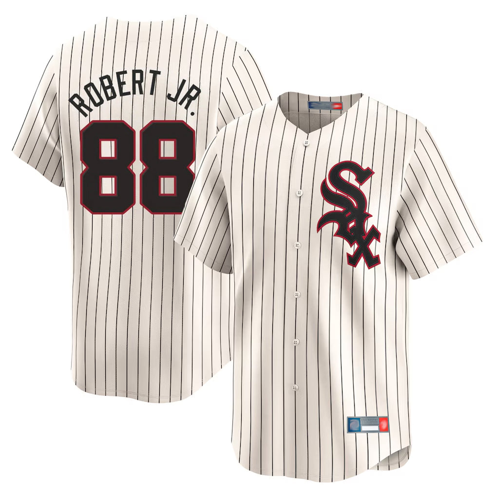 Crovyle C.White Sox #88 Luis Robert Jr Player Cream Cooperstown Collection Limited Home Stitched Jerseys