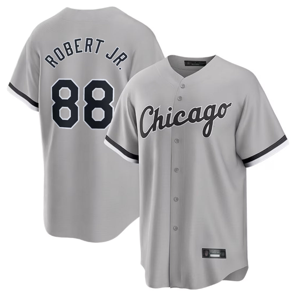 Crovyle C.White Sox #88 Luis Robert Jr Player Gray Home Game Stitched Jerseys