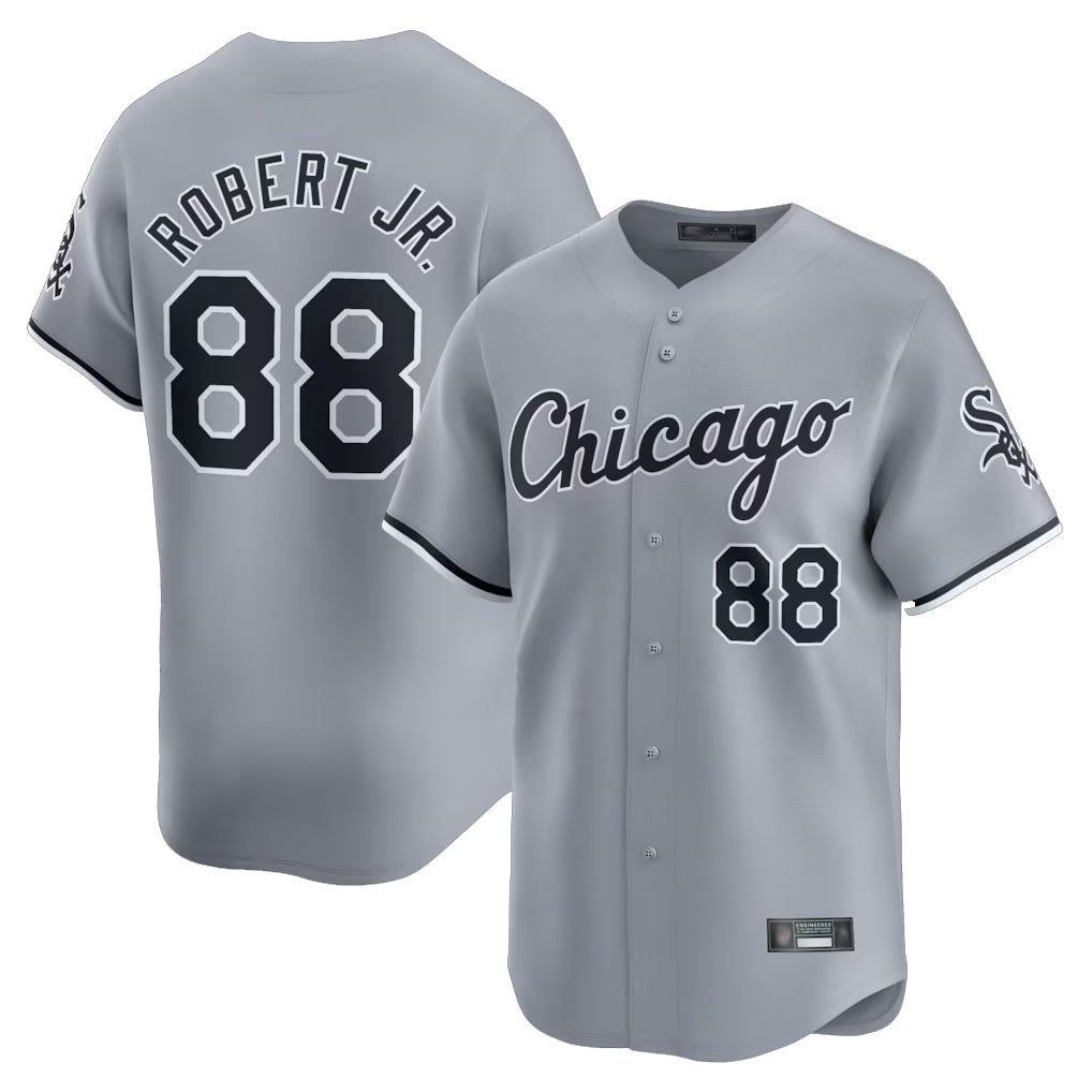 Crovyle C.White Sox #88 Luis Robert Jr Player Gray Road Limited Home Stitched Jerseys