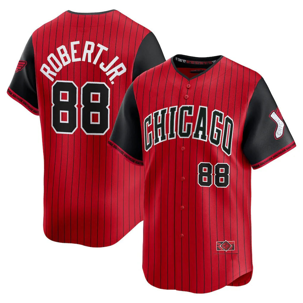 Crovyle C.White Sox #88 Luis Robert Jr Player Red City Connect Limited Home Stitched Jerseys