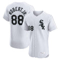 Crovyle C.White Sox #88 Luis Robert Jr Player White Stripe Limited Elite Home Stitched Jerseys