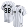 Crovyle C.White Sox #88 Luis Robert Jr Player White Stripe Limited Home Stitched Jerseys