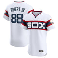 Crovyle C.White Sox #88 Luis Robert Jr Player White T-shirt Limited Elite Home Stitched Jerseys
