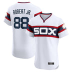Crovyle C.White Sox #88 Luis Robert Jr Player White T-shirt Limited Elite Home Stitched Jerseys