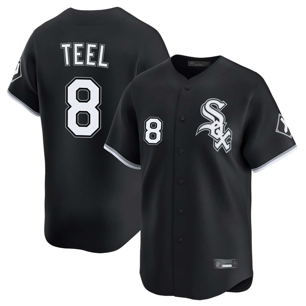 Crovyle C.White Sox #8 Kyle Teel Player Black Limited Home Stitched Jerseys