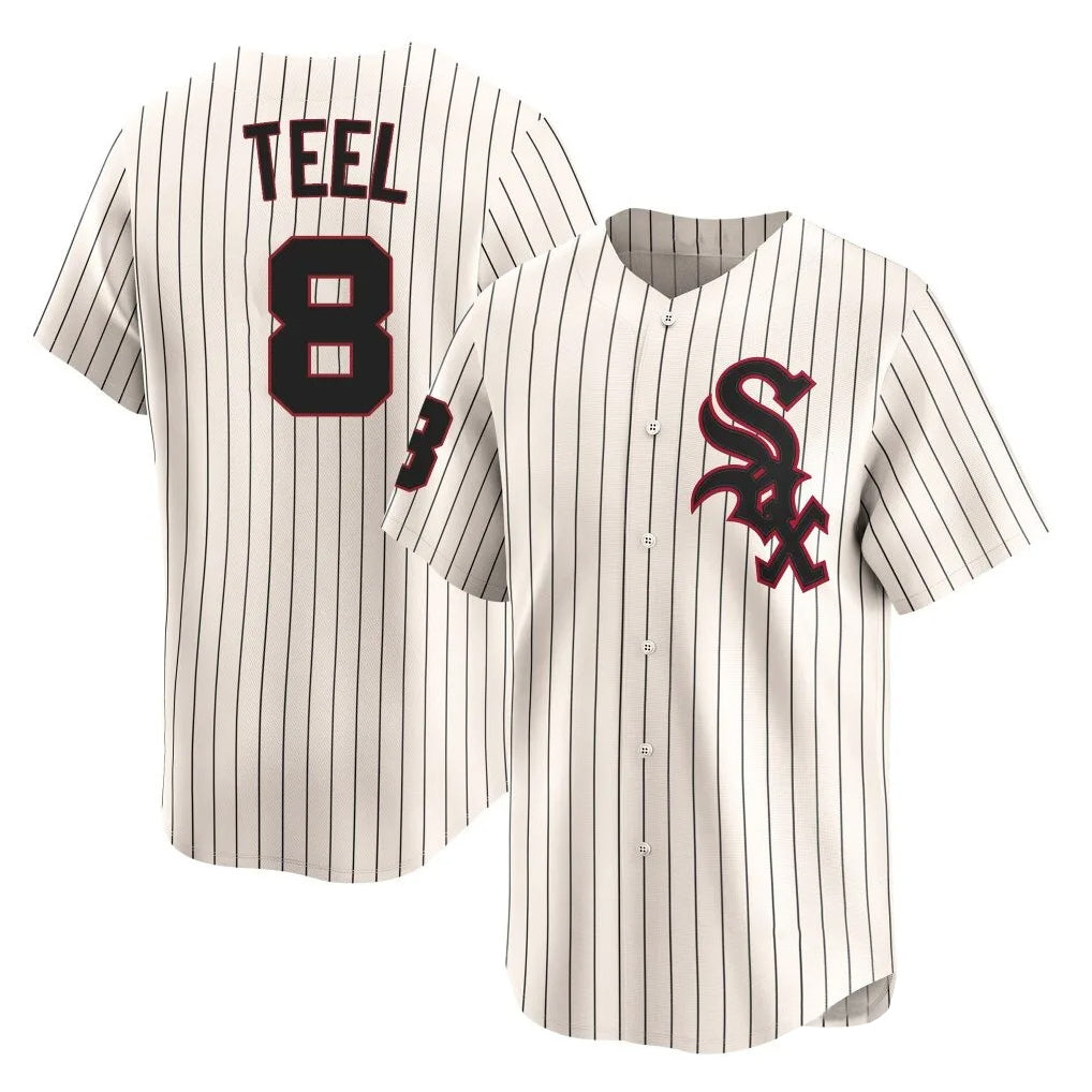 Crovyle C.White Sox #8 Kyle Teel Player Cream Cooperstown Collection Limited Home Stitched Jerseys