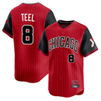 Crovyle C.White Sox #8 Kyle Teel Player Red City Connect Limited Home Stitched Jerseys