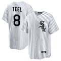 Crovyle C.White Sox #8 Kyle Teel Player White Stripe Home Game Stitched Jerseys