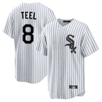 Crovyle C.White Sox #8 Kyle Teel Player White Stripe Home Game Stitched Jerseys