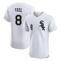 Crovyle C.White Sox #8 Kyle Teel Player White Stripe Limited Elite Home Stitched Jerseys