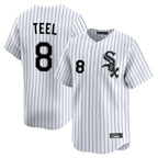 Crovyle C.White Sox #8 Kyle Teel Player White Stripe Limited Home Stitched Jerseys