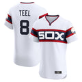 Crovyle C.White Sox #8 Kyle Teel Player White T-shirt Limited Elite Home Stitched Jerseys