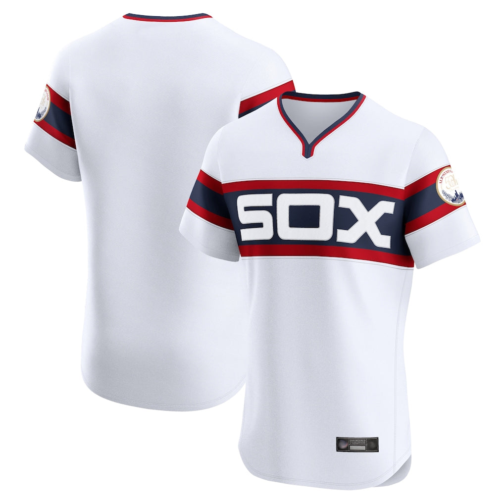 Crovyle C.White Sox ## White Sox Blank Player White T-shirt Limtied Elite Home Stitched Jerseys