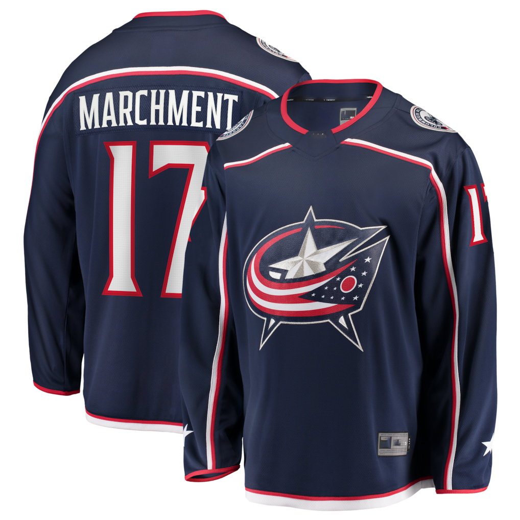 Crovyle CB.Jackets #17 Mason Marchment Navy Home Premier Breakaway Player Jersey