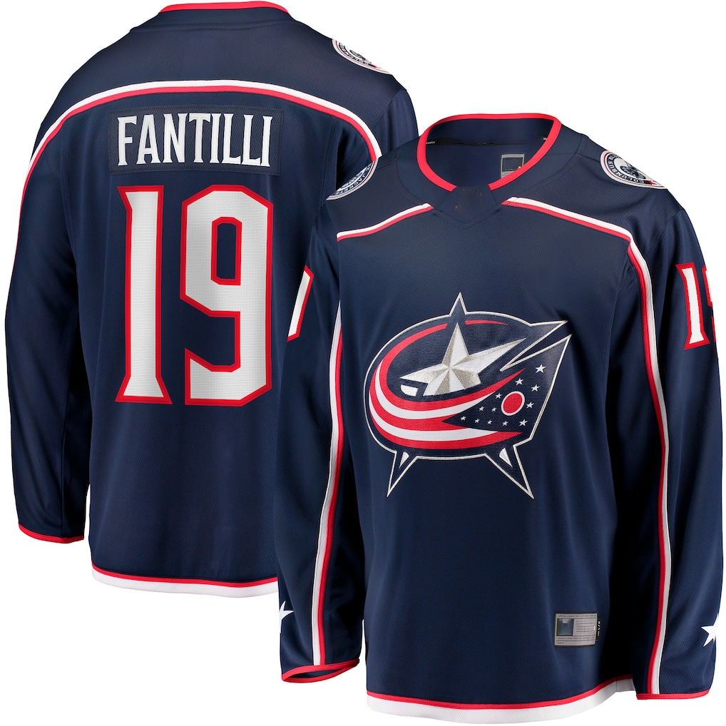 Crovyle CB.Jackets #19 Adam Fantilli Navy Home Premier Breakaway Player Jersey
