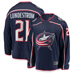 Crovyle CB.Jackets #21 Isac Lundestrom Navy Home Breakaway Jersey