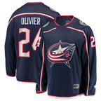 Crovyle CB.Jackets #24 Mathieu Olivier Navy Home Breakaway Jersey