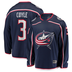 Crovyle CB.Jackets #3 Charlie Coyle Navy Home Breakaway Jersey