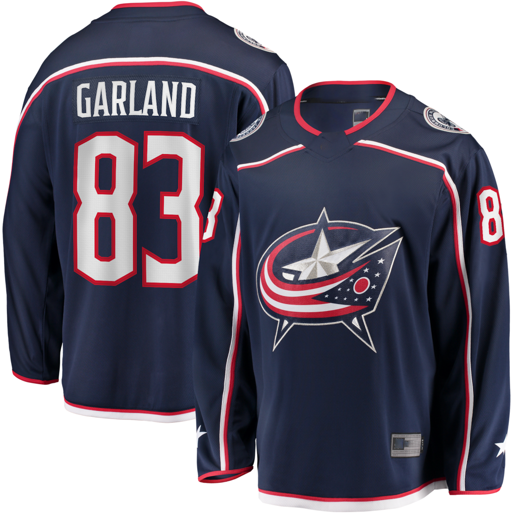 Crovyle CB.Jackets #83 Conor Garland Navy Home Breakaway Jersey
