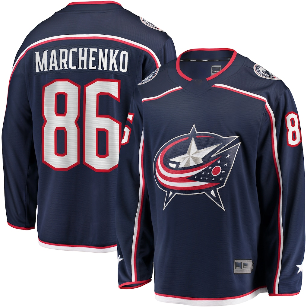 Crovyle CB.Jackets #86 Kirill Marchenko Navy Home Breakaway Jersey
