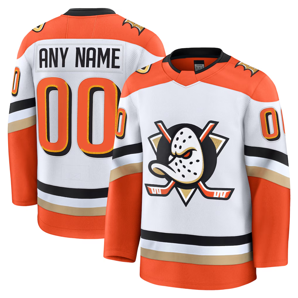 Crovyle Custom A.Ducks White Away Premium Jerseys