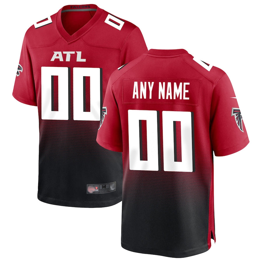 Crovyle Custom A.Falcons Red Replica Home Game Stitched Jerseys