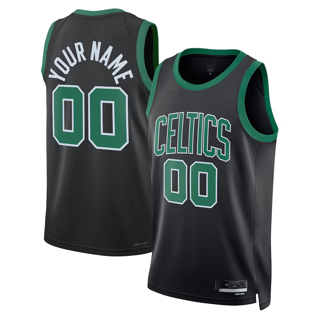 Crovyle Custom B.Celtics Black 2022-23 Swingman Jerseys - Statement Edition