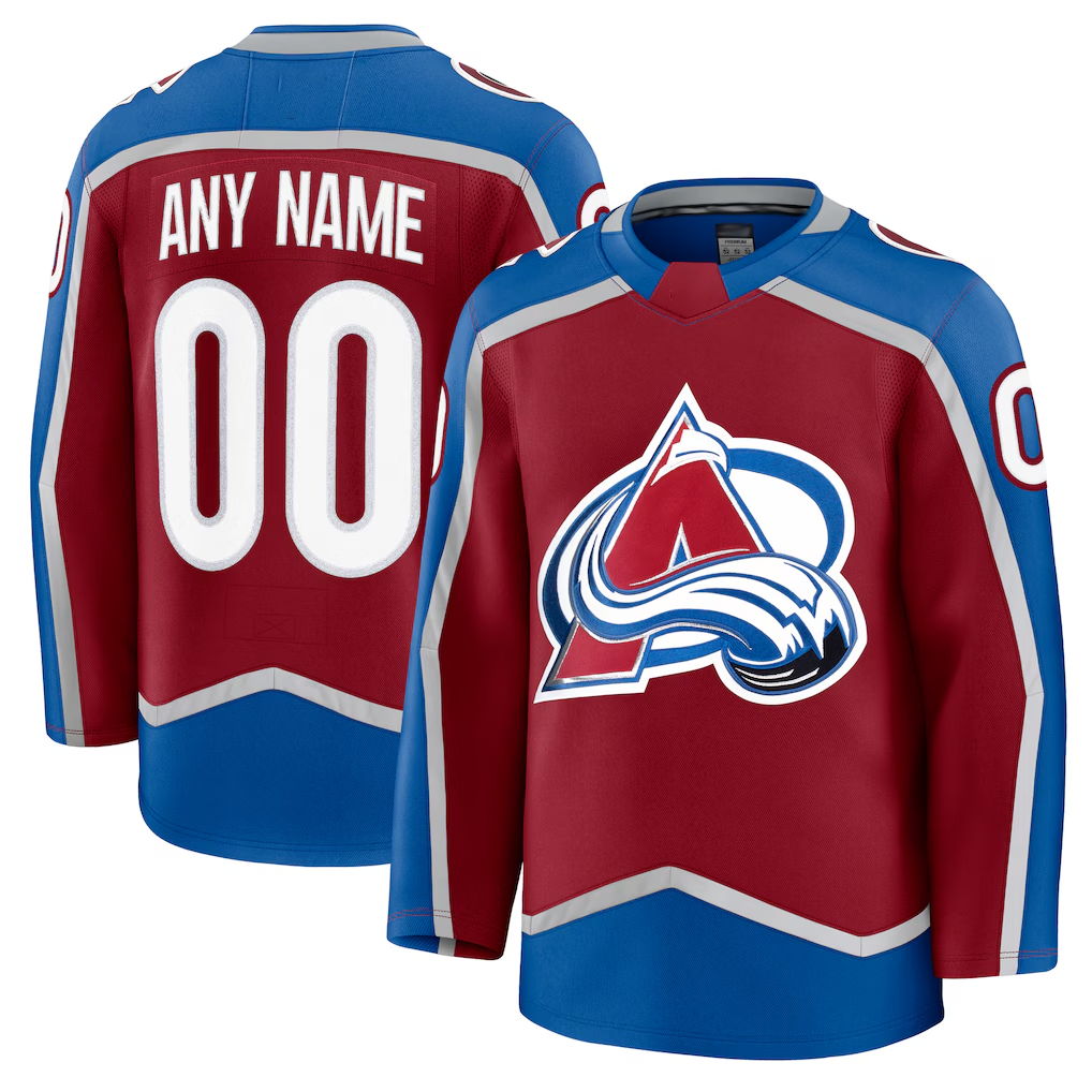 Crovyle Custom C.Avalanche Burgundy Home Premium Jerseys
