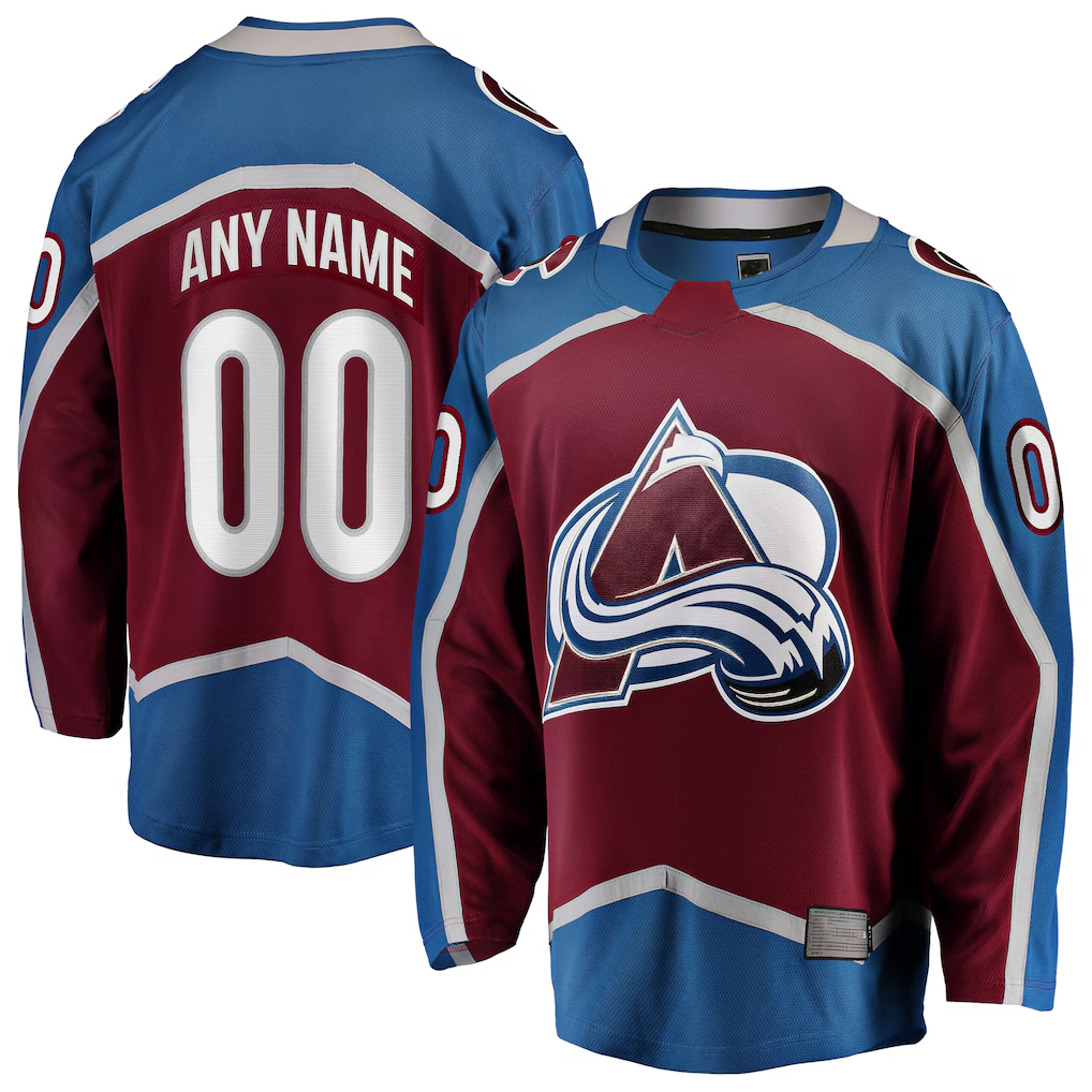 Crovyle Custom C.Avalanche Maroon Home Breakaway Jerseys