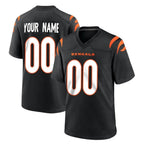 Crovyle Custom C.Bengals Black Home Game Any Name & Numbers Stitched Jerseys
