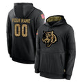 Crovyle Custom C.Bengals Black Salute to Service Pullover Hoodies Any Name & Numbers Stitched Jerseys